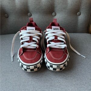 Kids vans size 2 maroon.